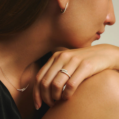 Ballerina graduated earrings