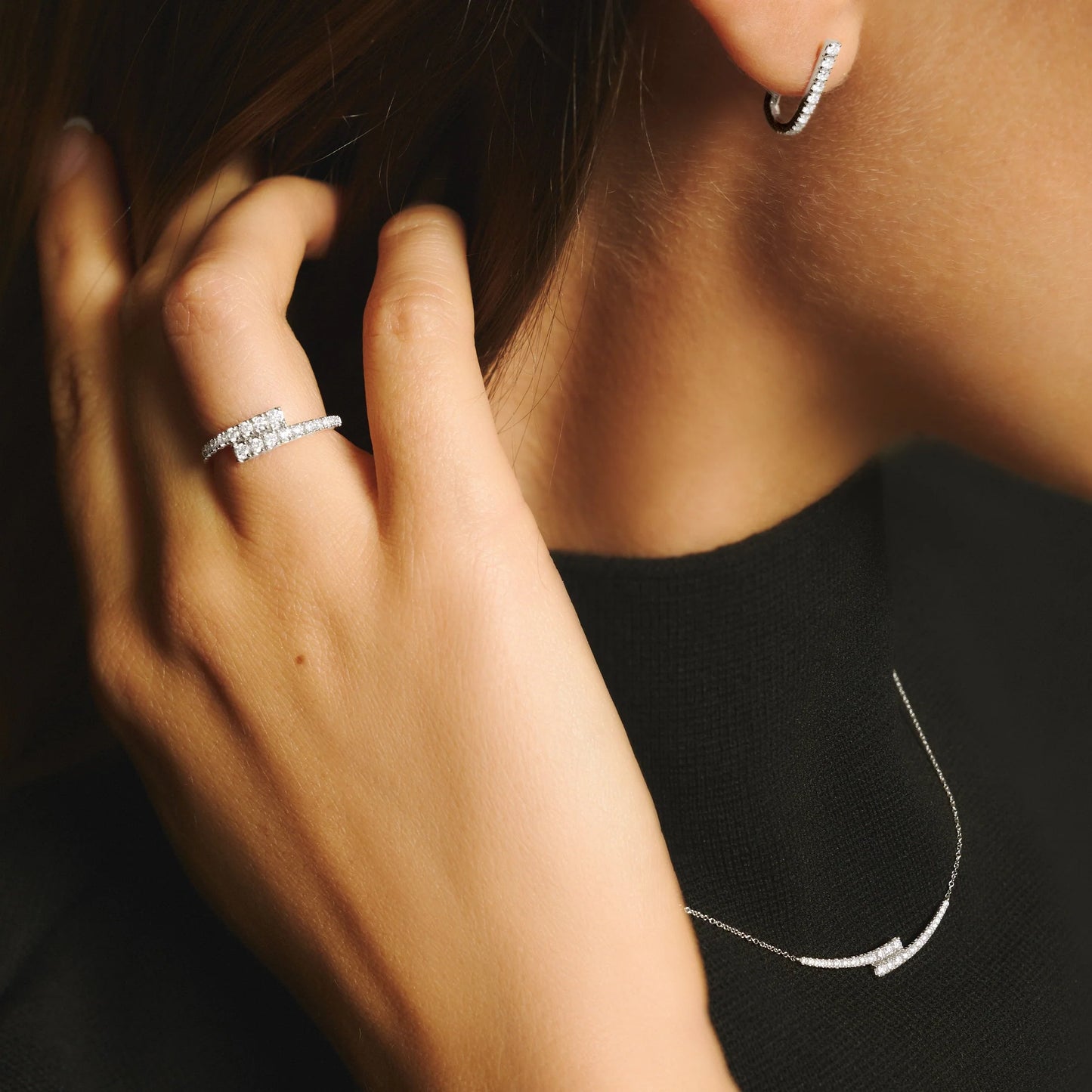 Ballerina graduated earrings