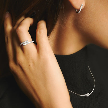 Ballerina graduated earrings