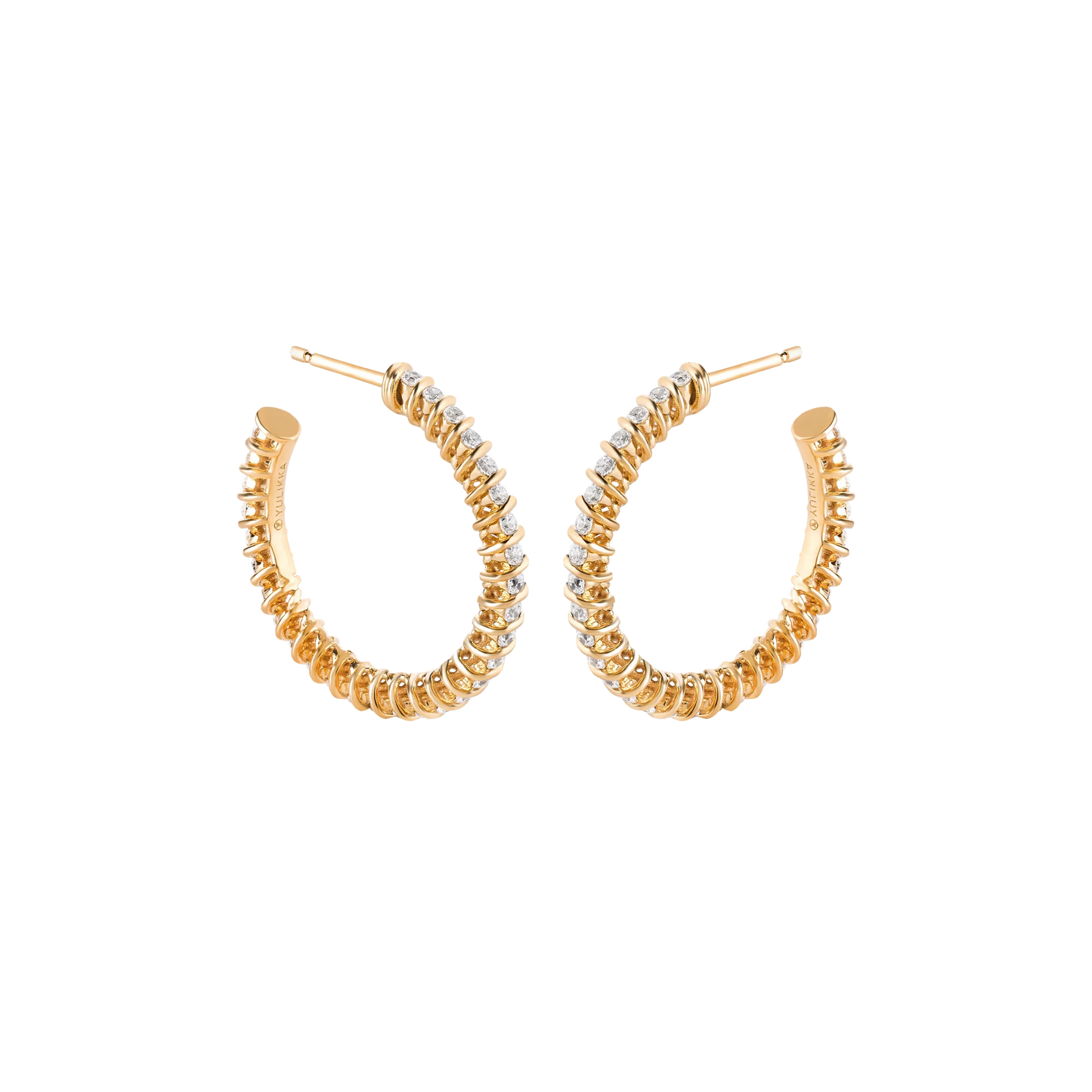 Hoop Spiral Earrings