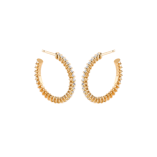 Hoop Spiral Earrings