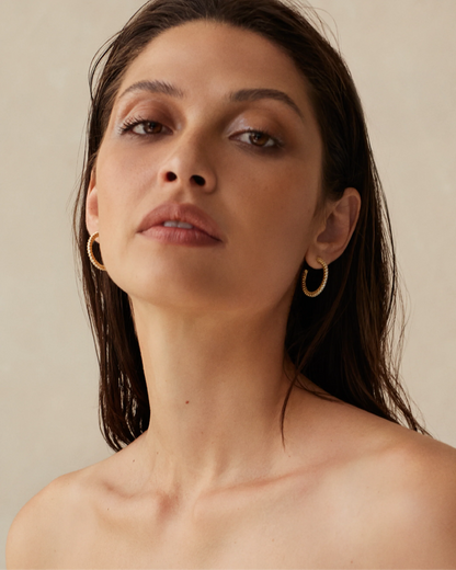 Hoop Spiral Earrings