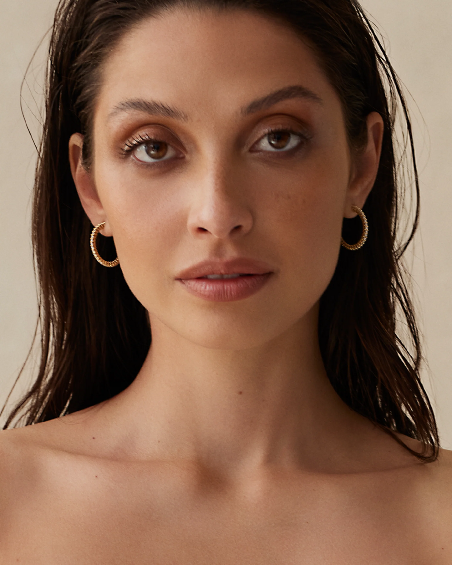 Hoop Spiral Earrings